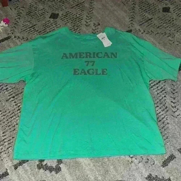 American Eagle AEO Graphic Logo 77 tee size L BNWT - Picture 1 of 3